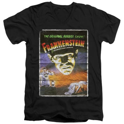 Official Frankenstein Classic Movie Poster V-Neck T-Shirt