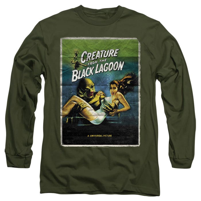 Creature From The Black Lagoon Movie Poster Long Sleeve Shirt