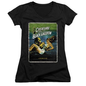 Creature From The Black Lagoon Movie Poster Juniors V-Neck T-Shirt