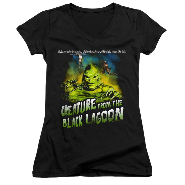 Creature From The Black Lagoon Not Since The Beginning Juniors V-Neck T-Shirt