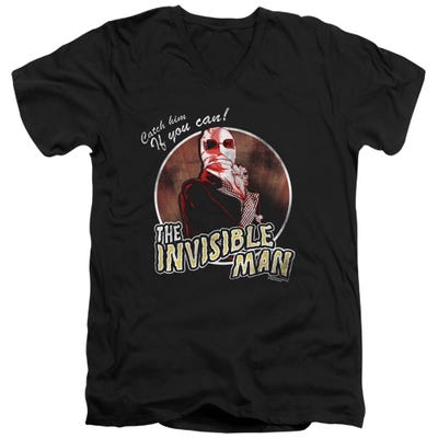 The Invisible Man CATCH HIM IF YOU CAN V-Neck T-Shirt