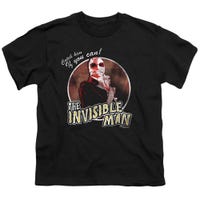 The Invisible Man CATCH HIM IF YOU CAN Kids T-Shirt