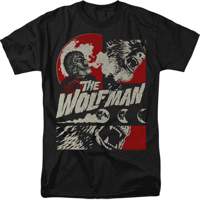 THE WOLF MAN WHEN THE WOLFBANE BLOOMS T-Shirt