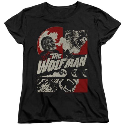 THE WOLF MAN WHEN THE WOLFBANE BLOOMS Womens T-Shirt