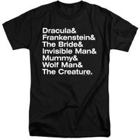 AMPERSAND MONSTERS UNIVERSAL OFFICIAL HORROR MOVIES Tall T-Shirt
