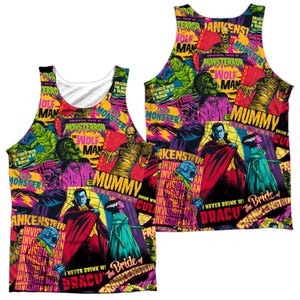 Universal Monsters Official Poster Front & Back Sublimation Tank Top