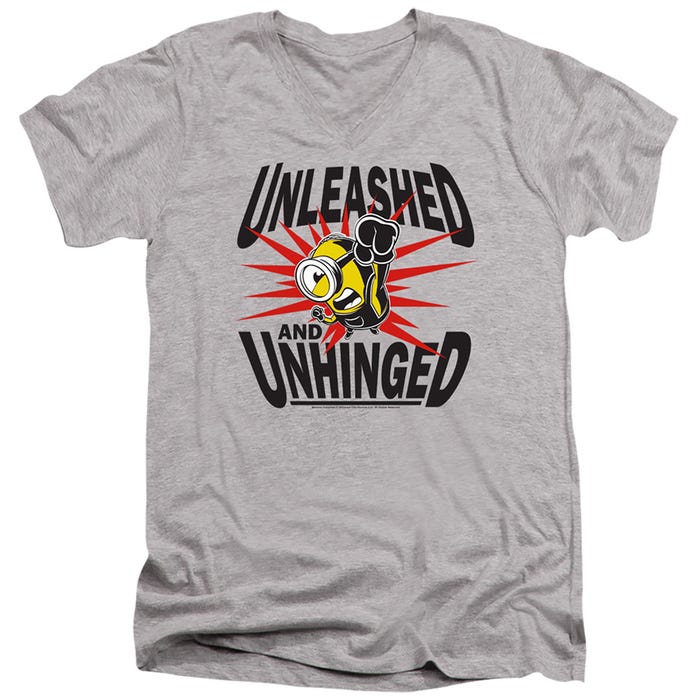 MINIONS UNLEASHED AND UNHINGED V-Neck T-Shirt