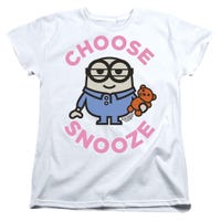 MINIONS CHOOSE SNOOZE Womens T-Shirt