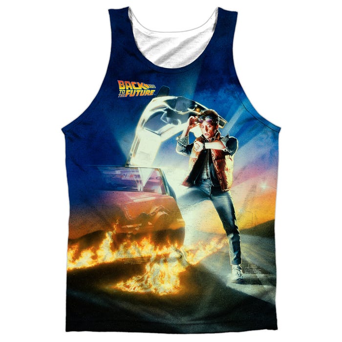 BACK TO THE FUTURE MOVIE POSTER Sublimation Tank Top