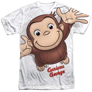 Curious George Hands In The Air Sublimation T-Shirt