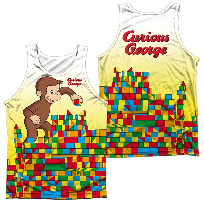 BUILDING BLOCKS CURIOUS GEORGE Sublimation Tank Top