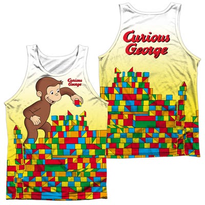Curious George Building Blocks Sublimation Tank Top