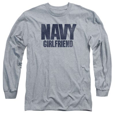 United State U.S. Navy Girlfriend Vintage Logo Long Sleeve Shirt