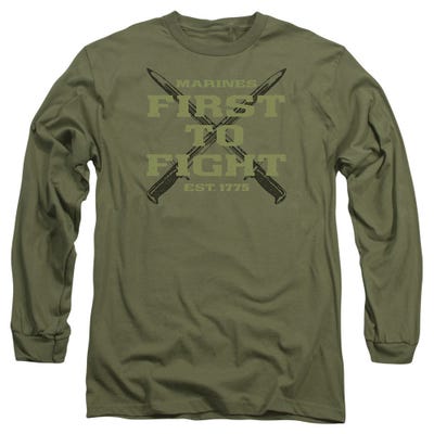 Marines First To Fight Long Sleeve Shirt