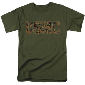 USMC CAMO FILL LOGO T-Shirt