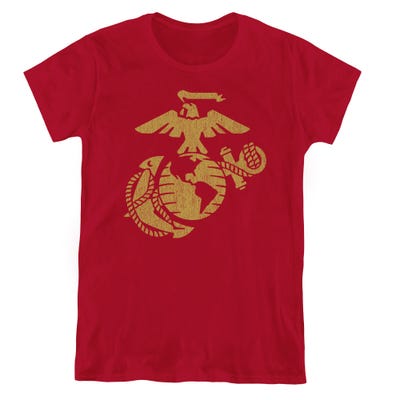 GOLD EMBLEM MARINES Womens T-Shirt