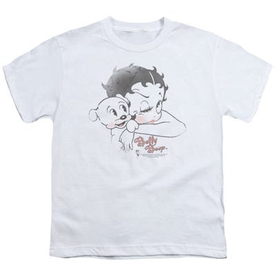 Vintage Betty Boop Wink Design Kids T-Shirt
