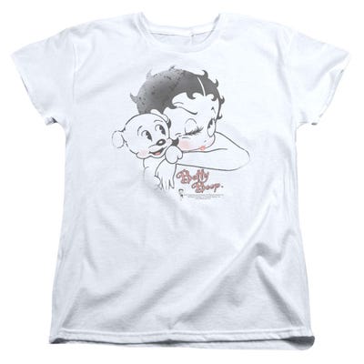 Vintage Betty Boop Wink Design Womens T-Shirt