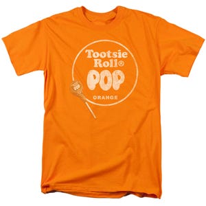 Vintage Tootsie Roll Pop Orange Logo T-Shirt