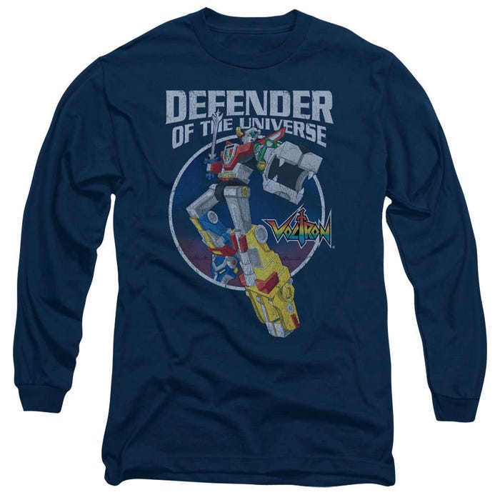 Voltron Retro Defender of the Universe Long Sleeve Shirt