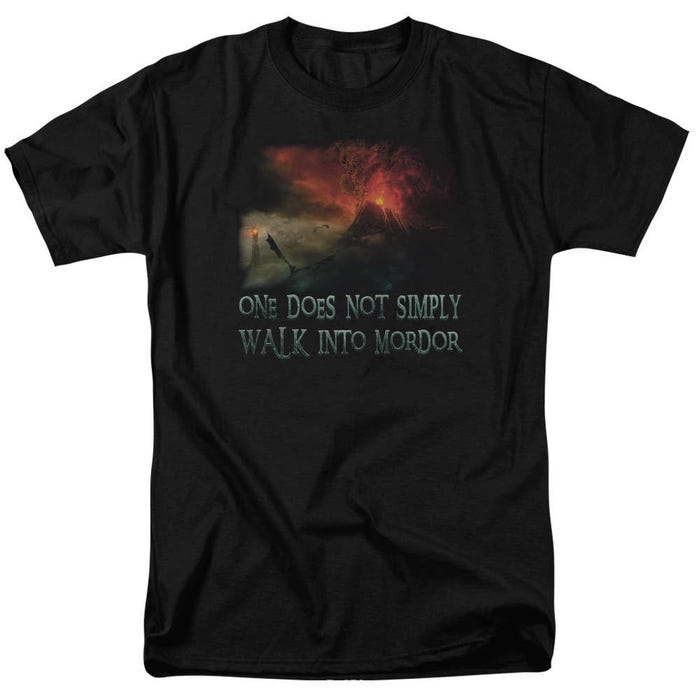 Walk In Mordor Lord Of The Rings T-Shirt