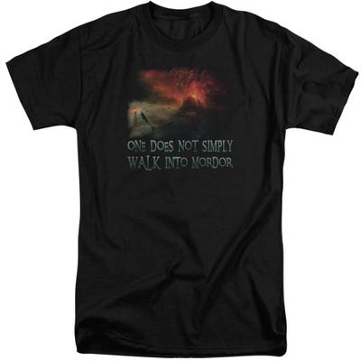Walk In Mordor Lord Of The Rings Tall T-Shirt