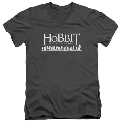 Walking Logo The Hobbit V-Neck T-Shirt