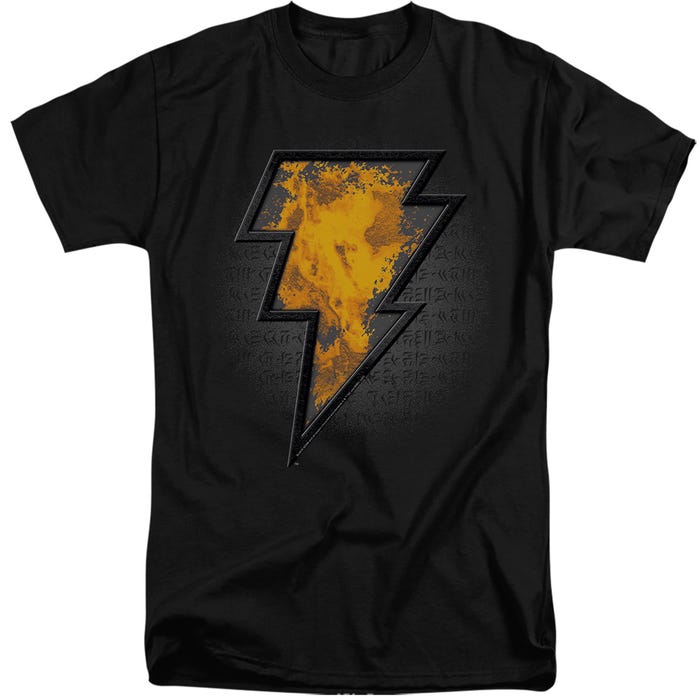 BLACK ADAM BEVELED EMBLEM Tall T-Shirt