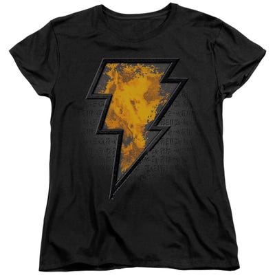 BLACK ADAM BEVELED EMBLEM Womens T-Shirt