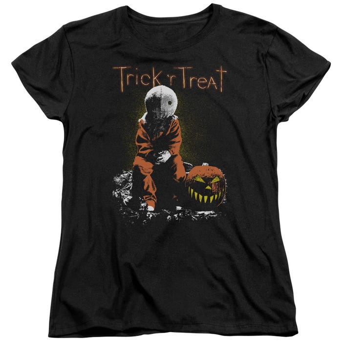 Trick R Treat Sitting Sam Womens T-Shirt
