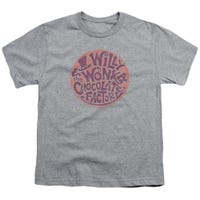 WILLY WONKA AND THE CHOCOLATE FACTORY CIRCLE LOGO Kids T-Shirt