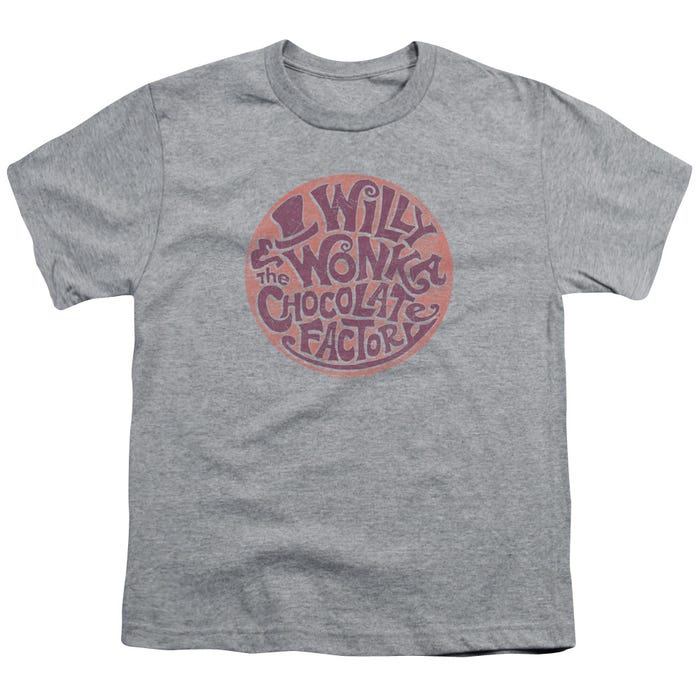 WILLY WONKA AND THE CHOCOLATE FACTORY CIRCLE LOGO Kids T-Shirt