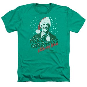 MERRY CHRISTMAS KISS MY ASS Heather T-Shirt