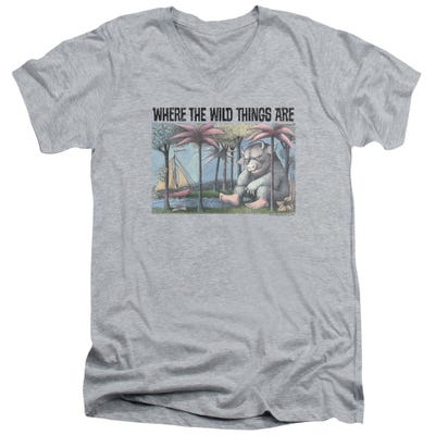 Where the Wild Things Are Cover Art V-Neck T-Shirt