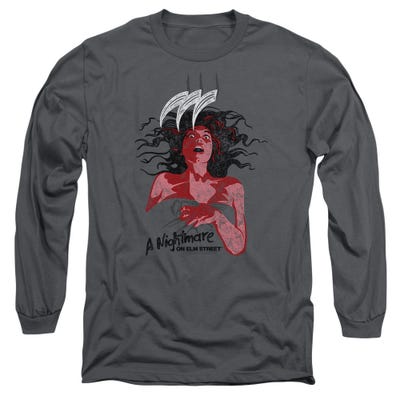 Nightmare On Elm Street Illustrated European Poster Long Sleeve Shirt