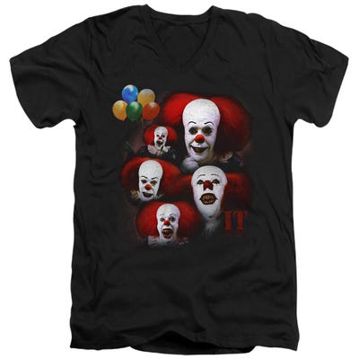 Many Faces of Pennywise V-Neck T-Shirt