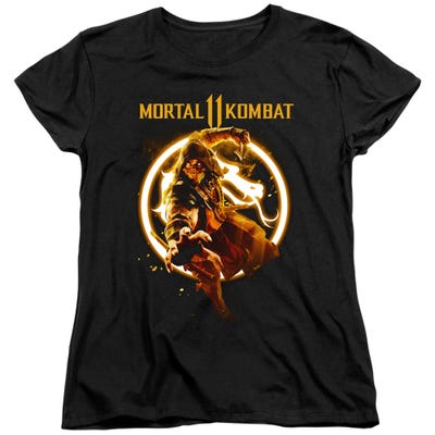 SCORPION FLAMES Womens T-Shirt