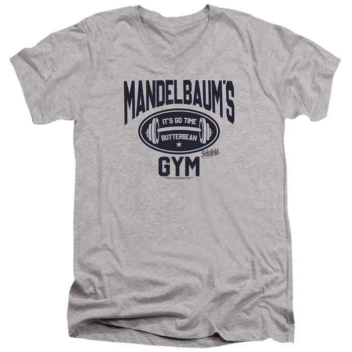 SEINFELD MADELBAUM'S GYM V-Neck T-Shirt