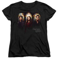 Vampire Diaries Stained Windows Womens T-Shirt