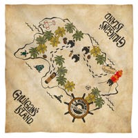 GILLIGANS ISLAND MAP Bandana