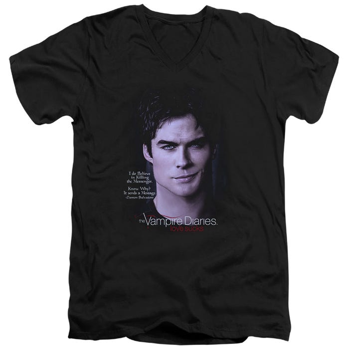 Vampire Diaries Messenger V-Neck T-Shirt