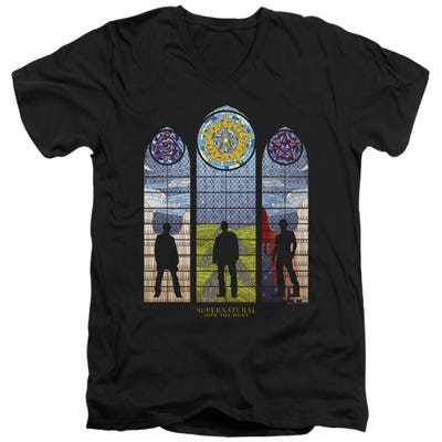 Supernatural Stained Glass V-Neck T-Shirt