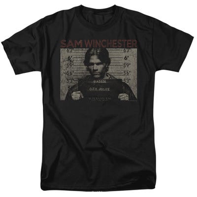 Supernatural Sam Mug Shot T-Shirt