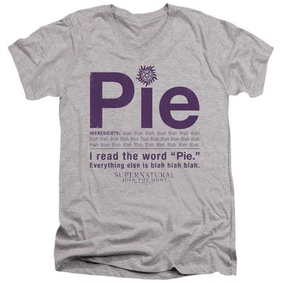 Supernatural Pie V-Neck T-Shirt