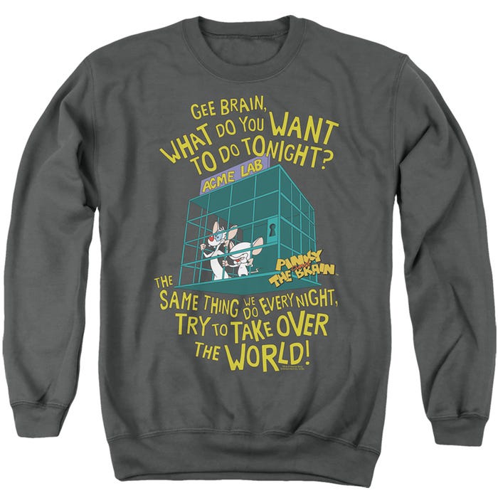 Pinky and The Brain The World Sweatshirt