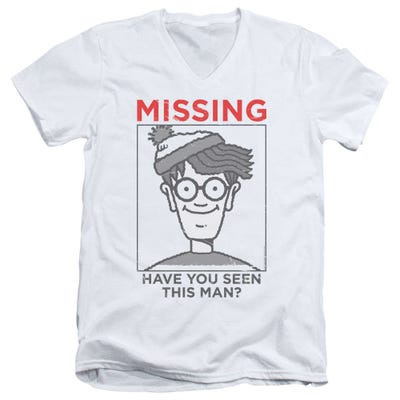 Where's Waldo Missing V-Neck T-Shirt