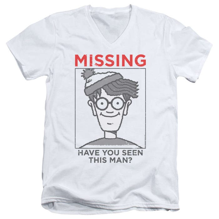 Where's Waldo Missing V-Neck T-Shirt