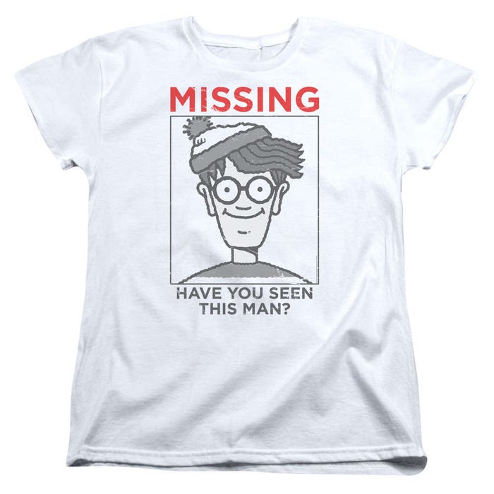 Where's Waldo Missing Womens T-Shirt