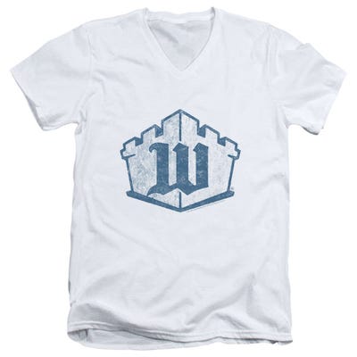 White Castle Monogram V-Neck T-Shirt