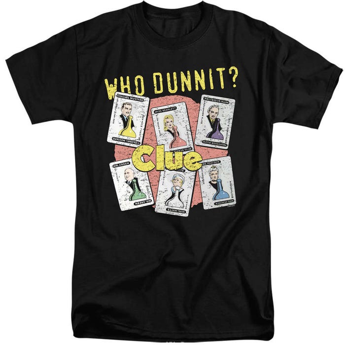 Who Dunnit? Tall T-Shirt